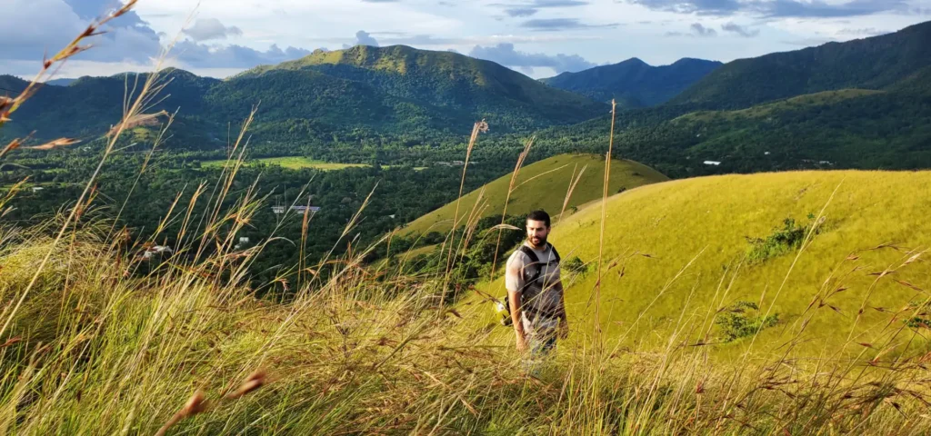 Tim enjoying the view from the top of Mount Tapyas in Coron, Philippines.