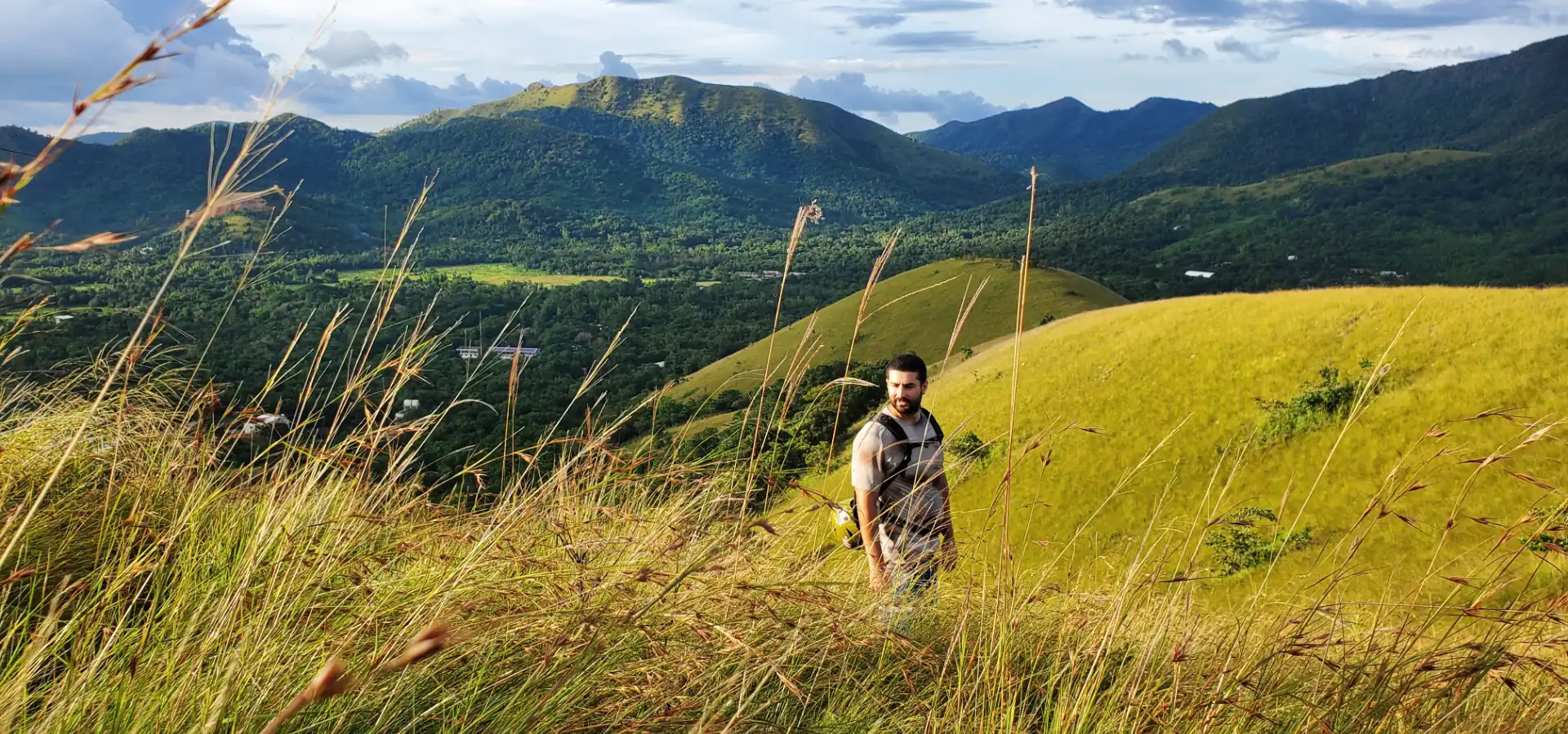Tim enjoying the view from the top of Mount Tapyas in Coron, Philippines.